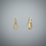 'Russe' Diamond Earrings in yellow gold