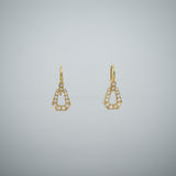 'Russe' Diamond Earrings in yellow gold