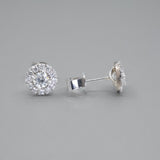 'Valentin' Diamond Earrings with .75ct total weight in 18ct white gold.