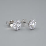 'Valentin' Diamond Earrings with .75ct total weight in 18ct white gold.