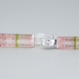 LANDforms Watermelon Tourmalines and Diamond Drop earrings