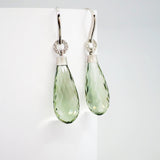 'Hollywood' Prasiolite and Diamond Earrings