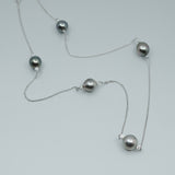 'Lacerta' Tahitian Pearl & Diamond Necklace