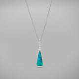 Caelum Boulder Opal and diamond Pendant