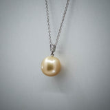 'Russe' Cultured South Sea Pearl and Diamond Pendant