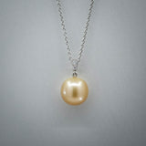 'Russe' Cultured South Sea Pearl and Diamond Pendant