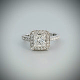 'Sitara' Princess Cut Diamond Ring with Princess cut Diamond