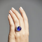 'Couture' Tanzanite and Diamond Ring in Platinum