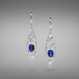 ‘Moulin Rouge' Kyanite and Diamond Earrings