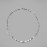Extra Large Graduated Diamond Necklace  - 10-15.00cts