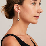 ‘Caelum’ Tahitian Keshi Pearl and Diamond Earrings