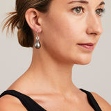'Hollywood' Tahitian Pearl Earrings in White Gold