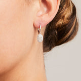 'Mignon' Diamond Drop Earrings in Platinum