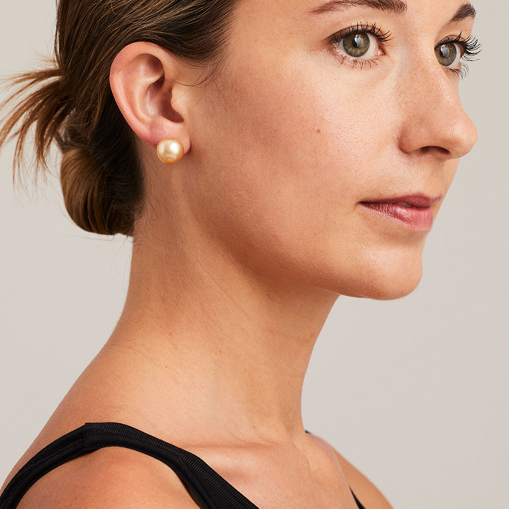 South seas pearl earrings on sale
