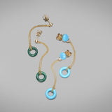 'Bundova' Malachite & Diamond Earrings