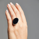 'Corvus' Labradorite & Diamond Ring