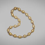 'Dorado' Golden South Sea Pearl & Diamond Necklace