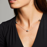 'Lacerta' Tahitian Pearl & Diamond Necklace