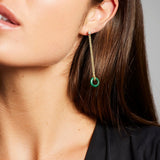'Bundova' Malachite & Diamond Earrings