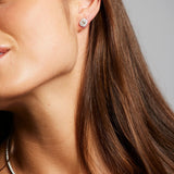 'Valentin' Diamond Stud Earrings, Emerald cut diamond, Total weight 1.32ct, in White Gold