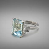 'Volans' Aquamarine Ring