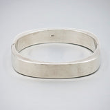 'Estate' Oval Hinged Sterling Silver Bracelet