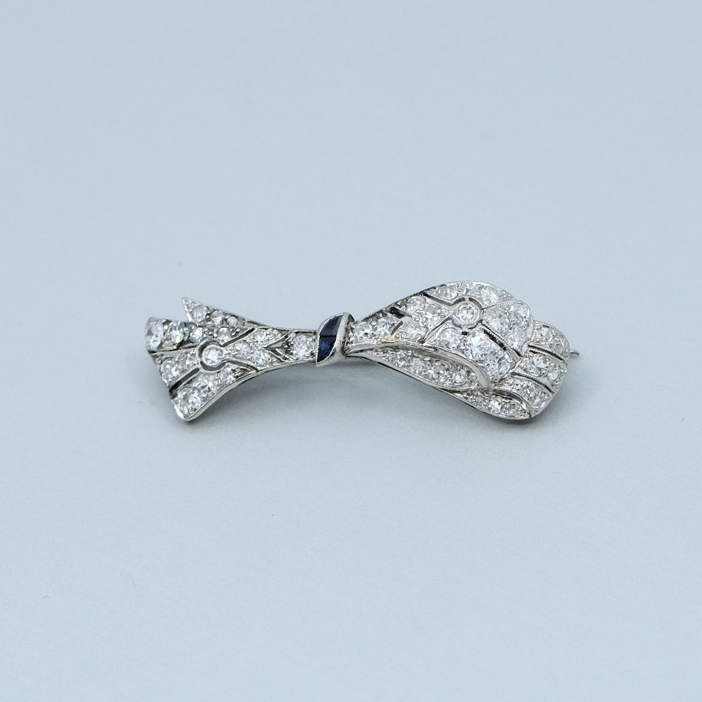 Sapphire and Diamond Brooch