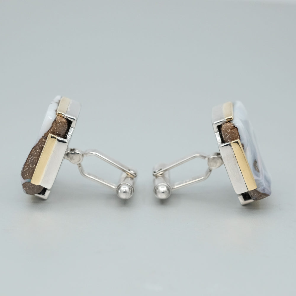 'Krest' Boulder Opal Cufflinks