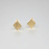 'Apus' Square Diamond Earrings