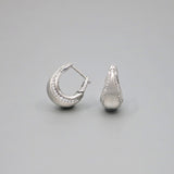 'Bundova' Diamond Clip Earrings in White Gold