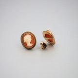 'Estate' Cameo Earrings in 14ct gold