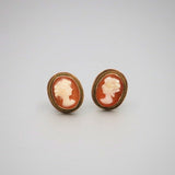 'Estate' Cameo Earrings in 14ct gold