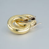 Estate - 18ct yellow gold Hoop Earrings