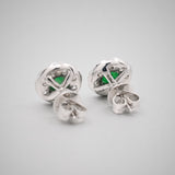 'Valentin' Jade and Diamond Earrings