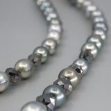 Tahitian Pearl and Black Diamond Strand