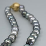 Tahitian Pearl and Black Diamond Strand