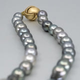 Tahitian Pearl and Black Diamond Strand