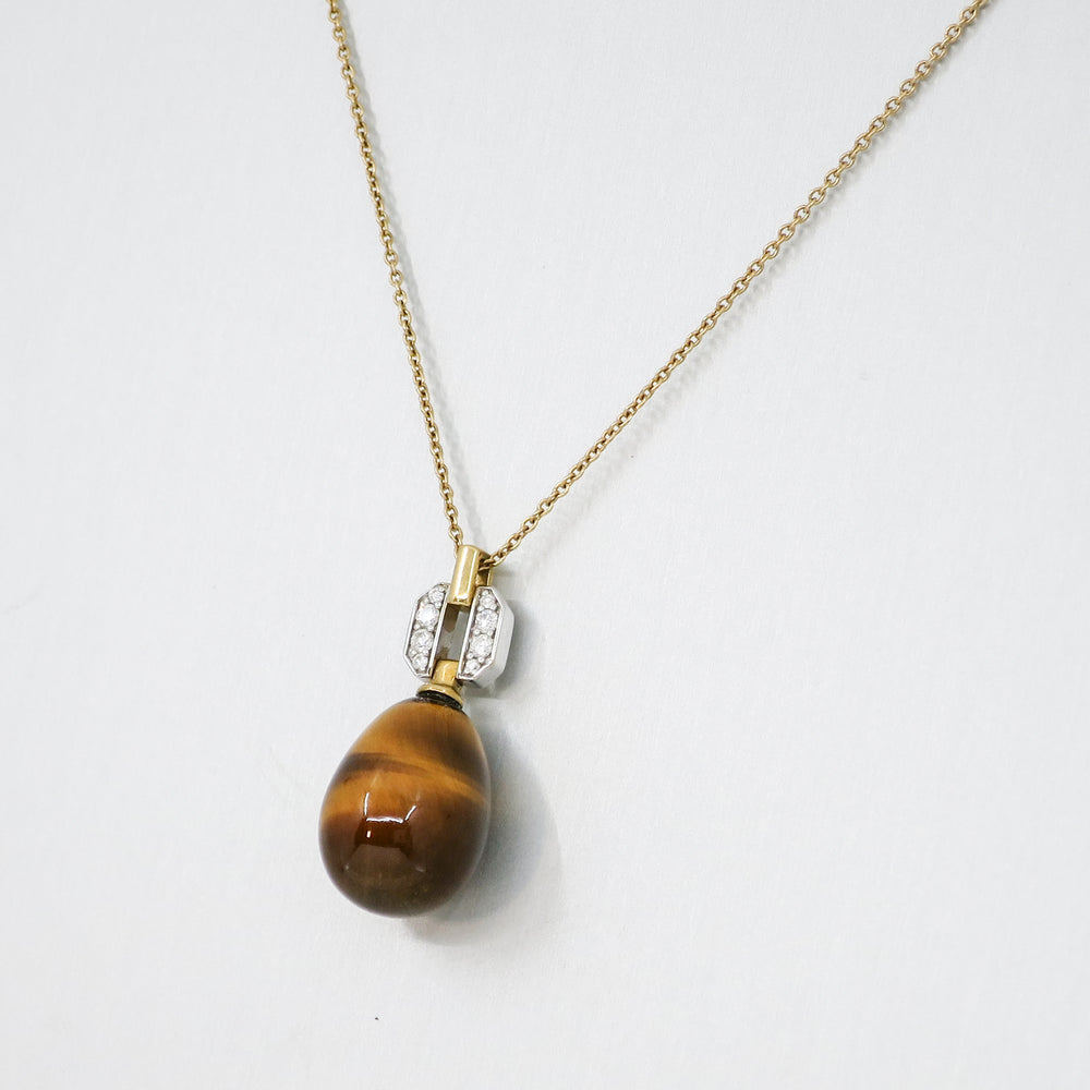 
                      
                        Square 'Hollywood' Tiger's Eye Pendant
                      
                    