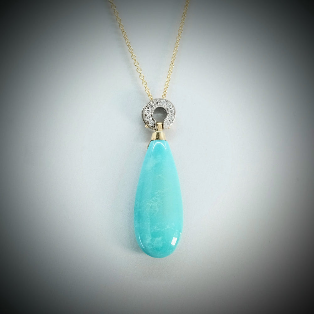 
                      
                        'Hollywood' Turquoise and Diamond Pendant
                      
                    