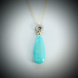 'Hollywood' Turquoise and Diamond Pendant