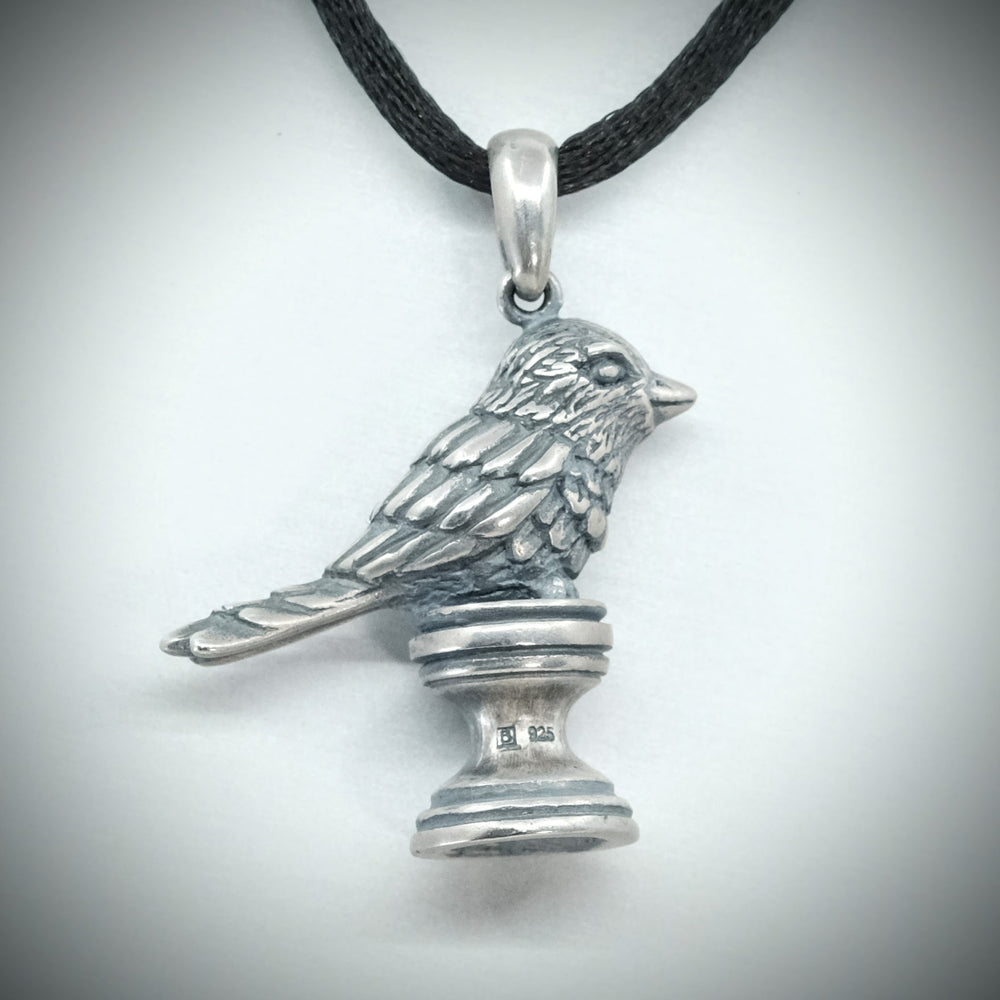 Sterling Silver bird shaped pendant