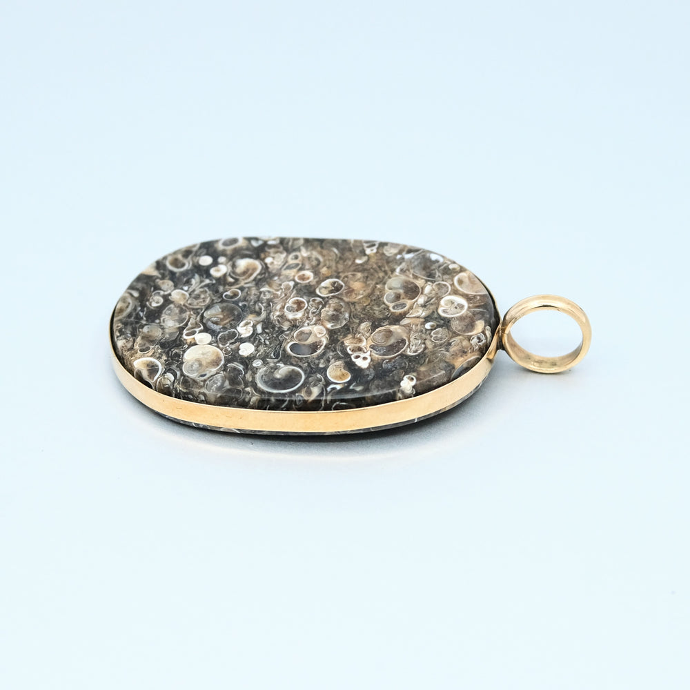 
                      
                        Agate large pendant in 18ct Yellow Gold
                      
                    