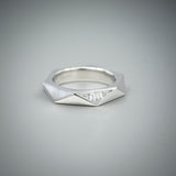 A Couture Facet Diamond wedding ring