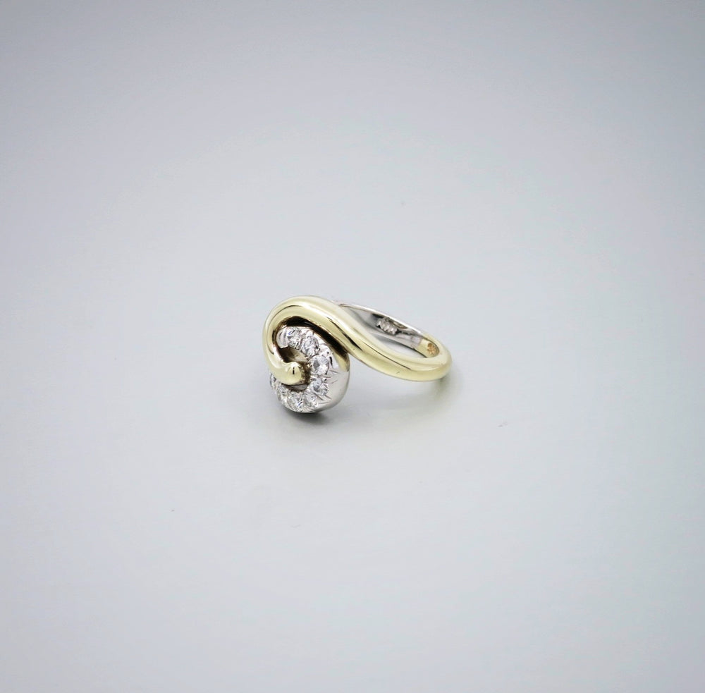 Swirl Diamond Ring