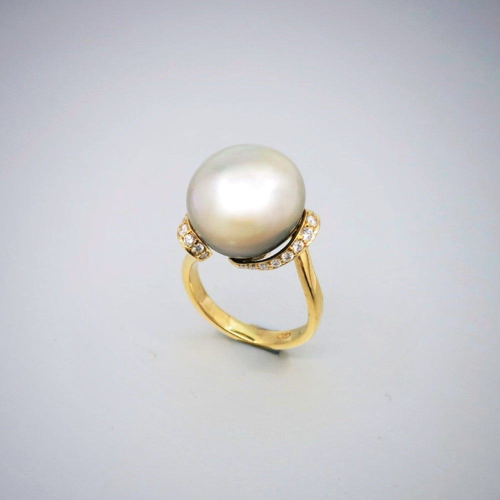 'Lyra' Tahitian Pearl Ring