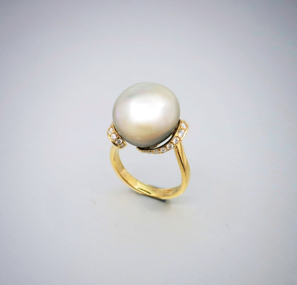 'Lyra' Tahitian Pearl Ring