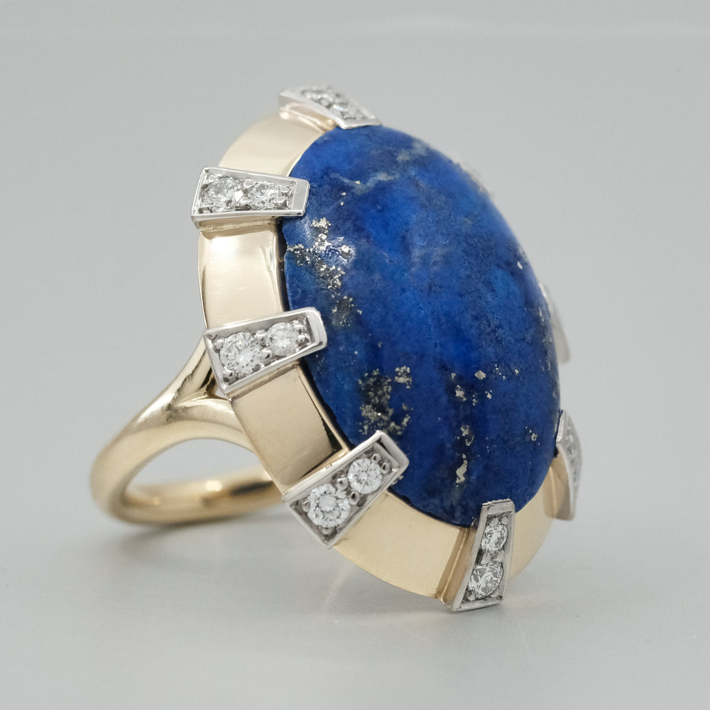 'Apus' Lapis Lazuli Oval Ring