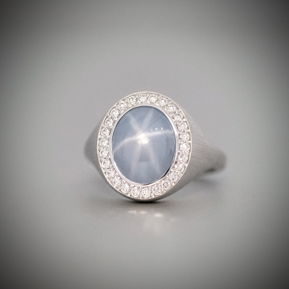 
                      
                        Corvus Star Sapphire Ring
                      
                    