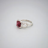 'Estate' Tourmaline and Diamond Ring