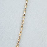 Estate 18ct cable chain - 60cm